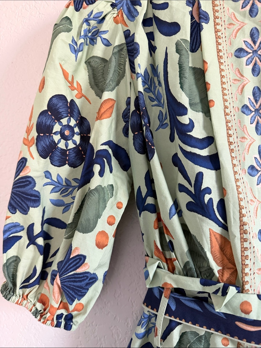 New FARM Rio Ocean Tapestry Romper. Size XS - Picture 12 of 14